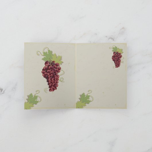 Vignoble rustique Winery Merci cartes de notes (Intérieur)