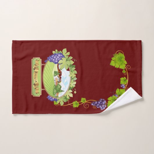 Vignoble sicilien (Serviette à main)