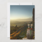 Vignoble Thème de répétition Dîner Invitation (Dos)