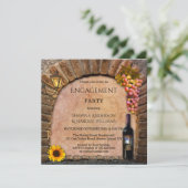 Vignoble Thème d'engagement Fête Invitation (Debout devant)