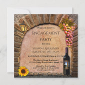 Vignoble Thème d'engagement Fête Invitation (Devant)