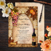 Vignoble thème Vignoble Douche nuptiale Invitation