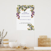 Vignoble Vineyard Mariage Welcome Poster (Cuisine)