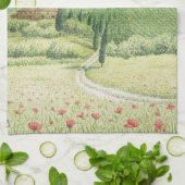 Vignobles toscans, Italie en serviette de thé en (Plié)