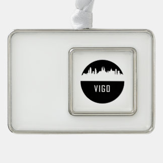 Vigo | cities of Spain Verzilverd Kader Ornament