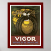 Vigor Automobile Tire Advertisation Poster (Voorkant)
