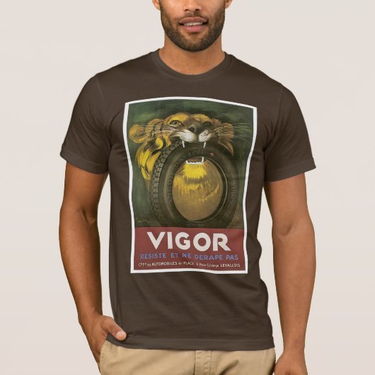Vigor Automobile Tire Advertisation T-shirt (Voorkant)