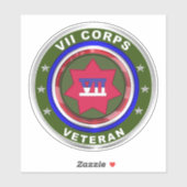 VII KORPS Veteraan Sticker (Vel)