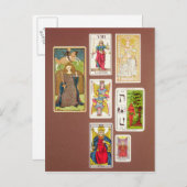 VIII justice, sept cartes de tarot (Devant / Derrière)