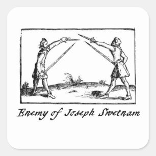 Vijand van Joseph Swetnam Vierkante Sticker