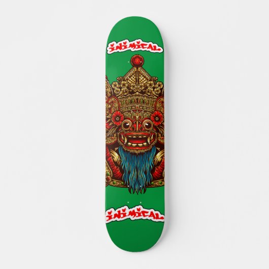 Vijandig Barong Masker Dek Skateboard (Voorkant)