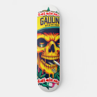 Vijandige Oakland Gele Schedel Skateboard