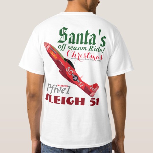 Vijf1 "Sleigh 51" T-shirt (Achterkant)
