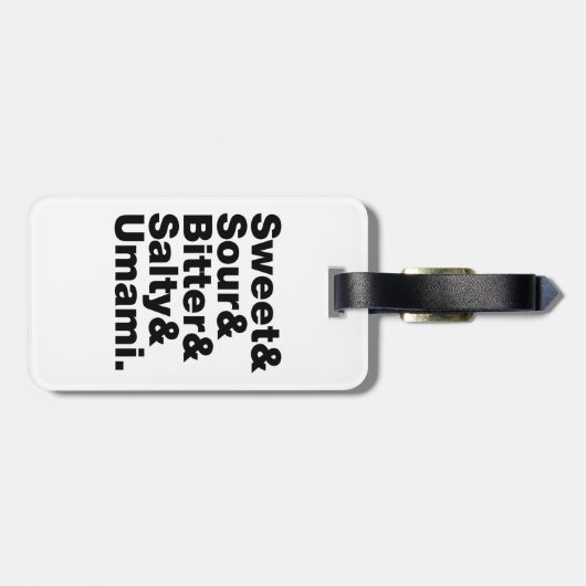 Vijf basistastjes bagagelabel (Achterkant horizontaal)