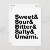 Vijf basistastjes briefkaart (Voorkant / Achterkant)