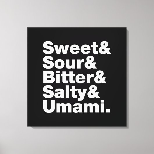 Vijf basistastjes canvas afdruk (Voorkant)