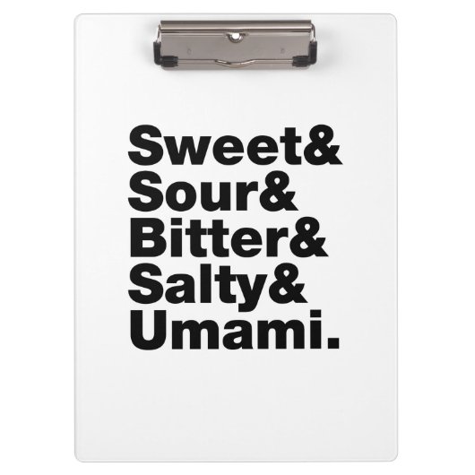 Vijf basistastjes klembord (Voorkant)