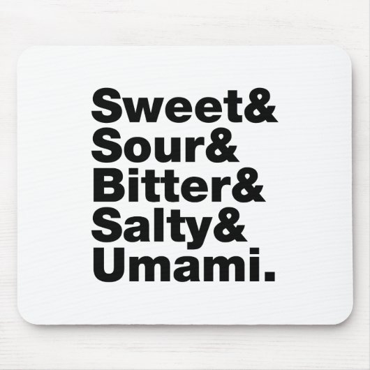 Vijf basistastjes muismat (Voorkant)