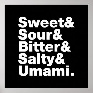 Vijf basistastjes poster