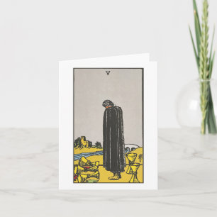 Vijf bekers blanke kaart -Rider Waite Smith tarot