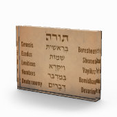 Vijf boeken van de Torah/Bijbel in het Hebreeuws E Fotoblokken (Rechts)