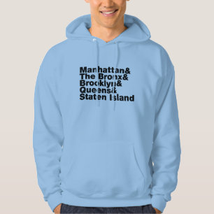Vijf Boroughs ~ New York City Hoodie