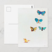 Vijf Butterflies, Redon Briefkaart (Voorkant / Achterkant)