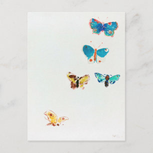 Vijf Butterflies, Redon Briefkaart