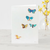 Vijf Butterflies, Redon Kaart (Gele Bloem)