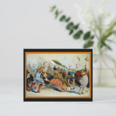 Vijf Clowns Briefkaart (Staand voorkant)