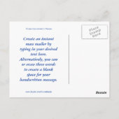 Vijf cruiseschepen briefkaart (Achterkant)