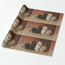 Vijf Cute Kittens-opvulpapier Cadeaupapier
