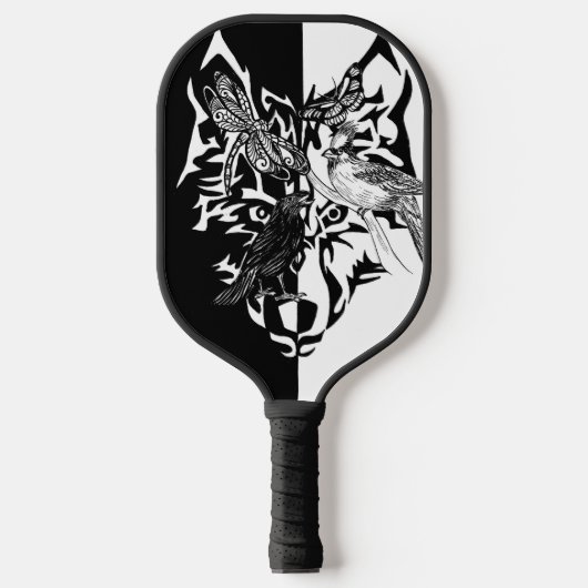 Vijf Dierensymbolen Pickleball Paddle (Voorkant)