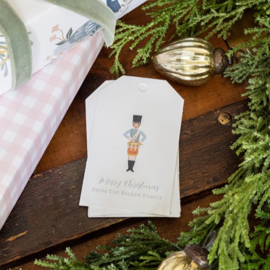 Vijf Drummers Drumming Gift Labels -  Cadeaulabel