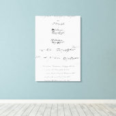 Vijf echte autografieken van William Shakespeare Canvas Afdruk (Insitu (Houten vloer))