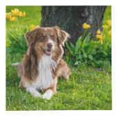 Vijf Familie Fotocollage Aangepaste Foto Kubus (Rechts)