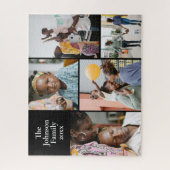 Vijf foto familie Keepsake Legpuzzel (Verticaal)