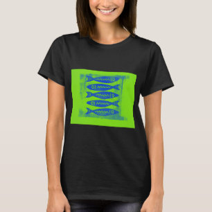 Vijf funky vissen t-shirt
