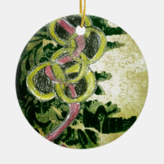 Vijf Golden Rings Keramisch Ornament