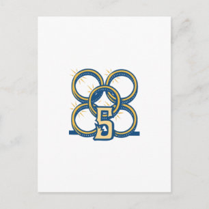 Vijf gouden ringen! briefkaart
