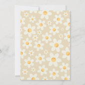 Vijf Groovy 5e verjaardag foto uitnodiging | retro (Achterkant)