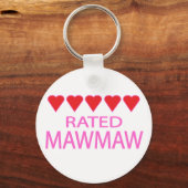 Vijf hart MawMaw Sleutelhanger (Voorkant)
