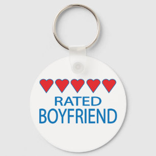 Vijf hartsboyvriend sleutelhanger