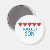 Vijf hartstip magneet (Voorkant / Achterkant)