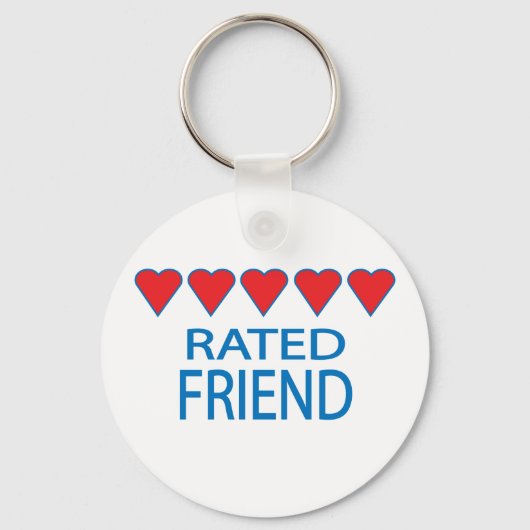 Vijf hartsvriend sleutelhanger (Voorkant)