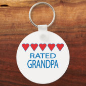 Vijf Heart Grandpa Sleutelhanger (Voorkant)