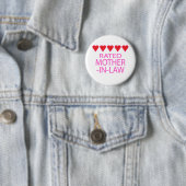 Vijf Heart Moeder-in-Wet Ronde Button 5,7 Cm (In situ)