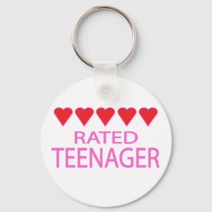 Vijf Heart Teenager Sleutelhanger