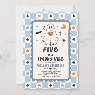 Vijf Is Een Griezelige Vibe Halloween Geest 5e Ver Kaart