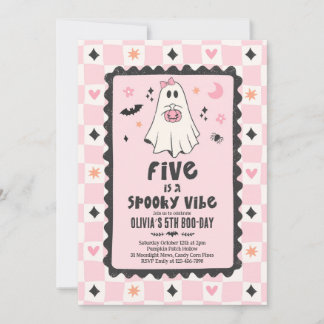 Vijf Is Een Griezelige Vibe Halloween Geest 5e Ver Kaart